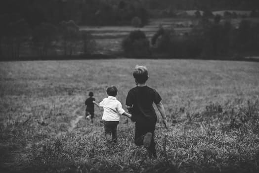 CHILDREN - Robert A. Croy - children_running_away